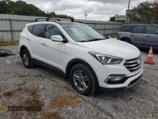 2017 Hyundai Santa Fe 2.4L z VIN 5XYZU3LBXHG460069, wystawiony jako Copart lot #83951535 z przebiegiem 85 558 mil mil oraz Szkoda całkowita • Salvage title. Historia ofert i sprzedaży dostępna na DreamBid. Obrazek 4.