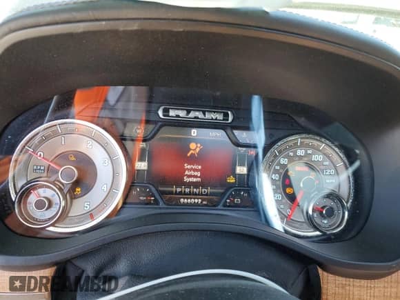 2020 Ram 1500 Longhorn with VIN 1C6SRFKM3LN272302, listed as a Copart auction lot 50087315 with 66,092 mi miles and Salvage title. Bid and sale history available at DreamBid. Image 9.