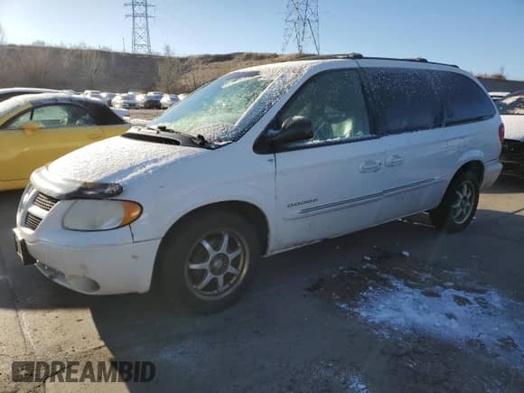 2001 Dodge Caravan ES with VIN 2B8GP54L91R159193, listed as a Copart auction lot 47871105 with 174,012 mi miles and Salvage title. Bid and sale history available at DreamBid. Image 1.