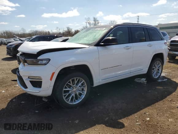 2025 Jeep Grand Cherokee Summit Reserve with VIN 1C4RJHEG5S8676988, listed as a Copart auction lot 53279085 with 897 mi miles and Salvage title. Bid and sale history available at DreamBid. Image 1.