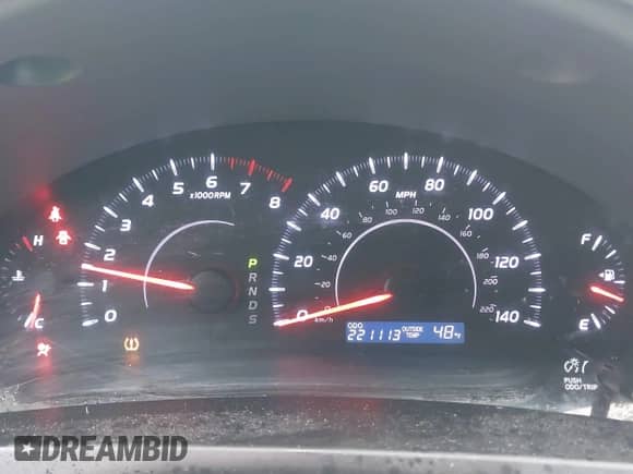 2010 Toyota Camry with VIN 4T1BF3EK9AU555134, listed as a IAAI auction lot 43416458 with 221,113 mi miles and . Bid and sale history available at DreamBid. Image 7.