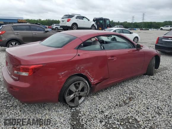 2011 Lexus IS 250 C with VIN JTHFF2C21B2520084, listed as a Copart auction lot 55036975 with 67,646 mi miles and Salvage title. Bid and sale history available at DreamBid. Image 3.