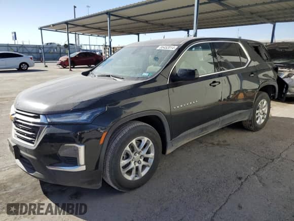 2024 Chevrolet Traverse LS with VIN 1GNETTKW2RJ138850, listed as a Copart auction lot 85452014 with 12,907 mi miles and Salvage title. Bid and sale history available at DreamBid. Image 1.