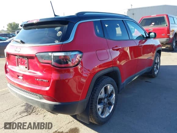 2018 Jeep Compass Limited z VIN 3C4NJDCB5JT238910, wystawiony jako IAAI lot #43359254 z przebiegiem 107 315 mil mil oraz . Historia ofert i sprzedaży dostępna na DreamBid. Obrazek 4.