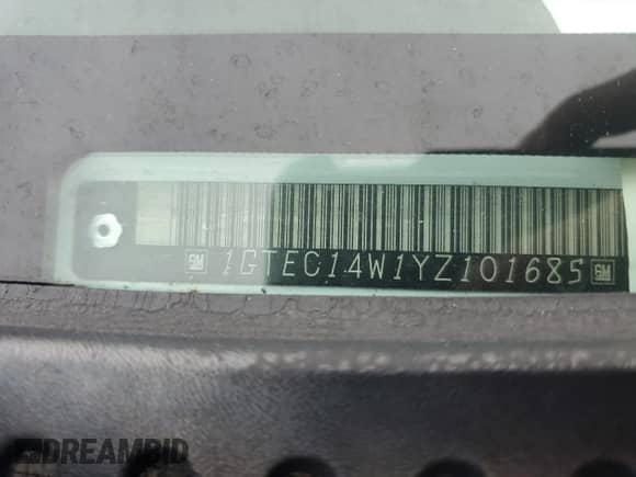 2000 GMC Sierra 1500 SL с VIN 1GTEC14W1YZ101685, выставлен на аукционе Copart как лот 65436765 с пробегом 423 256 миль миль и Списание • Salvage title. История ставок и продаж доступна на DreamBid. Изображение 12.