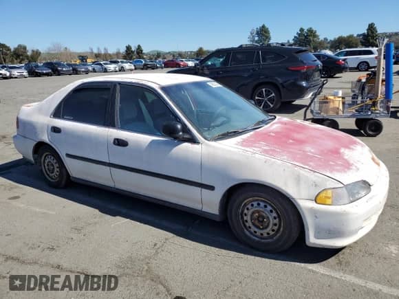 1993 Honda Civic z VIN JHMEG8556PS030945, wystawiony jako Copart lot #48830045 z przebiegiem 244 104 mil mil oraz Czysty tytuł • Clean title. Historia ofert i sprzedaży dostępna na DreamBid. Obrazek 4.