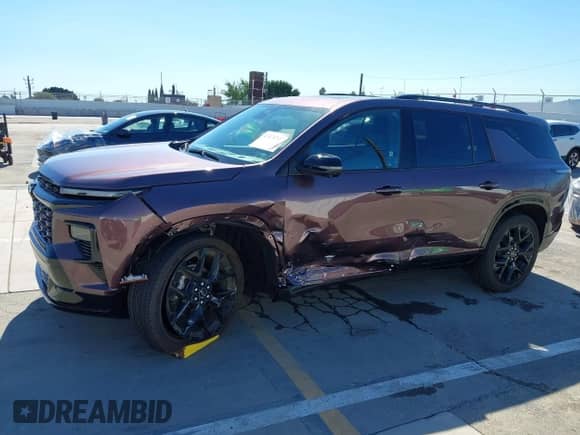 2024 Chevrolet Traverse FWD RS with VIN 1GNERLKS6RJ243371, listed as a IAAI auction lot 43470122 with 14,435 mi miles and . Bid and sale history available at DreamBid. Image 6.