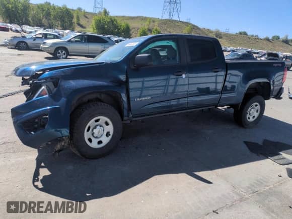2020 Chevrolet Colorado 4WD Work Truck с VIN 1GCGTBEN5L1167961, выставлен на аукционе Copart как лот 56938325 с пробегом Не указан миль и Списание • Salvage title. История ставок и продаж доступна на DreamBid. Изображение 1.
