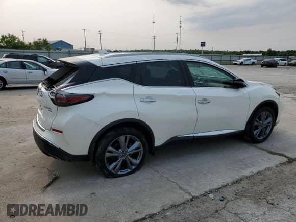 2024 Nissan Murano Platinum with VIN 5N1AZ2DS9RC113373, listed as a Copart auction lot 58292325 with 8,207 mi miles and Salvage title. Bid and sale history available at DreamBid. Image 3.