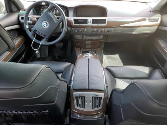 2003 BMW 7 Series 745Li with VIN WBAGN63463DS43985, listed as a Copart auction lot 55730445 with Not provided miles and Salvage title. Bid and sale history available at DreamBid. Image 8.