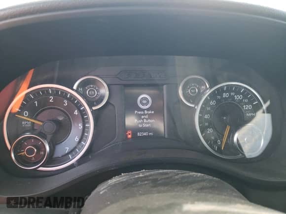 2022 Ram 1500 Big Horn с VIN 1C6RREBGXNN219599, выставлен на аукционе Copart как лот 43715205 с пробегом 82 340 миль миль и Чистый • Clean title. История ставок и продаж доступна на DreamBid. Изображение 9.