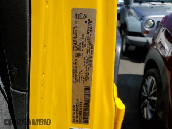 2021 Jeep Wrangler Unlimited Willys Sport with VIN 1C4HJXDG0MW537194, listed as a Copart auction lot 67364675 with 37,832 mi miles and Clean title. Bid and sale history available at DreamBid. Image 14.