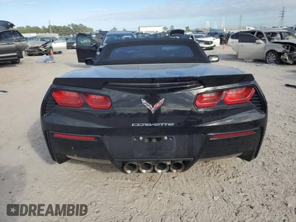 2015 Chevrolet Corvette Z51 1LT with VIN 1G1YG3D70F5105746, listed as a Copart auction lot 87273415 with 29,586 mi miles and Salvage title. Bid and sale history available at DreamBid. Image 6.