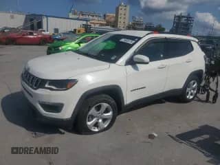 2018 Jeep Compass Latitude with VIN 3C4NJDBB1JT333224, listed as a Copart auction lot 71835175 with 34,360 mi miles and Salvage title. Bid and sale history available at DreamBid. Image 1.