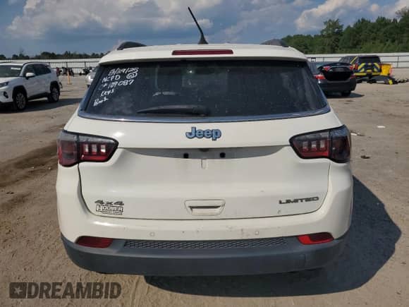 2021 Jeep Compass Limited with VIN 3C4NJDCB8MT565354, listed as a Copart auction lot 71197255 with 89,500 mi miles and Salvage title. Bid and sale history available at DreamBid. Image 6.