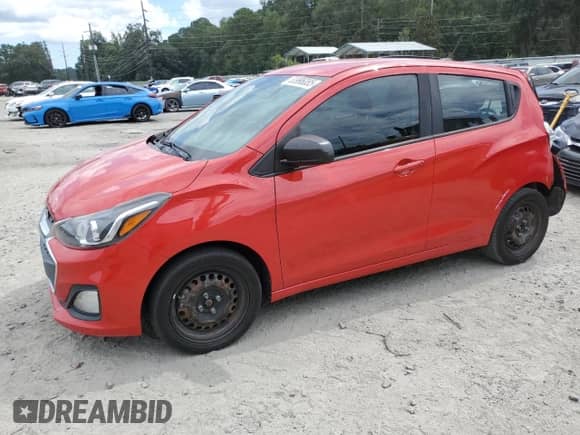 2019 Chevrolet Spark LS with VIN KL8CB6SA8KC711665, listed as a Copart auction lot 83996085 with 158,057 mi miles and Salvage title. Bid and sale history available at DreamBid. Image 1.