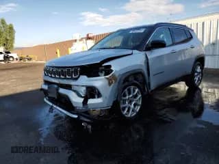 2025 Jeep Compass Limited с VIN 3C4NJDCN7ST506996, выставлен на аукционе Copart как лот 81593965 с пробегом 29 585 миль миль и Списание • Salvage title. История ставок и продаж доступна на DreamBid. Изображение 1.