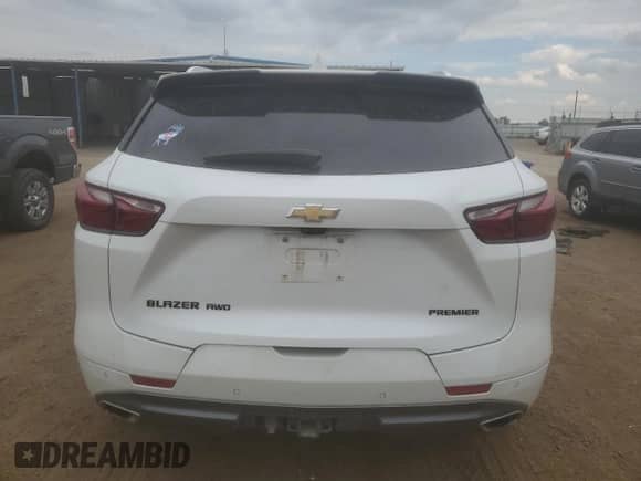 2020 Chevrolet Blazer Premier with VIN 3GNKBLRS7LS553354, listed as a Copart auction lot 66221155 with 62,536 mi miles and Salvage title. Bid and sale history available at DreamBid. Image 6.