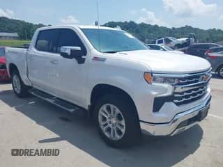 2025 Chevrolet Silverado 1500 LTZ with VIN 3GCUKGE82SG163945, listed as a IAAI auction lot 42765218 with 20,426 mi miles and . Bid and sale history available at DreamBid. Image 1.