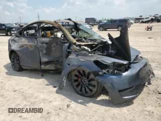 2023 Tesla Model Y Performance with VIN 7SAYGDEF5PF829521, listed as a Copart auction lot 65978264 with Not provided miles and Non repairable. Bid and sale history available at DreamBid. Image 4.