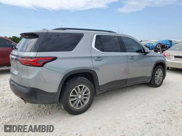 2023 Chevrolet Traverse LT Cloth z VIN 1GNERGKW1PJ250199, wystawiony jako Copart lot #71058145 z przebiegiem 42 958 mil mil oraz Czysty tytuł • Clean title. Historia ofert i sprzedaży dostępna na DreamBid. Obrazek 3.