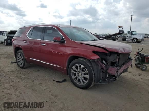 2019 Chevrolet Traverse Premier with VIN 1GNERKKW1KJ298622, listed as a Copart auction lot 89678745 with 158,637 mi miles and Salvage title. Bid and sale history available at DreamBid. Image 4.
