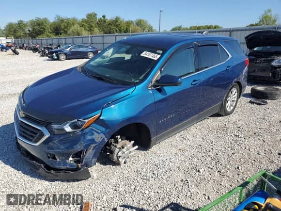 2020 Chevrolet Equinox LT с VIN 3GNAXKEV9LL290219, выставлен на аукционе Copart как лот 84187465 с пробегом 48 692 миль миль и Списание • Salvage title. История ставок и продаж доступна на DreamBid. Изображение 1.