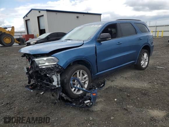 2025 Dodge Durango GT Plus with VIN 1C4RDJDG0SC517969, listed as a Copart auction lot 57299015 with 6,899 mi miles and Non repairable. Bid and sale history available at DreamBid. Image 1.
