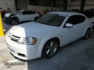 2013 Dodge Avenger SXT with VIN 1C3CDZCG3DN720954, listed as a Copart auction lot 71964185 with 130,474 mi miles and Salvage title. Bid and sale history available at DreamBid. Image 1.