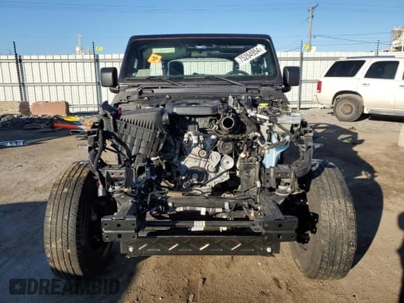 2021 Jeep Wrangler Unlimited Willys with VIN 1C4HJXDN0MW568542, listed as a Copart auction lot 75264954 with Not provided miles and Salvage title. Bid and sale history available at DreamBid. Image 5.