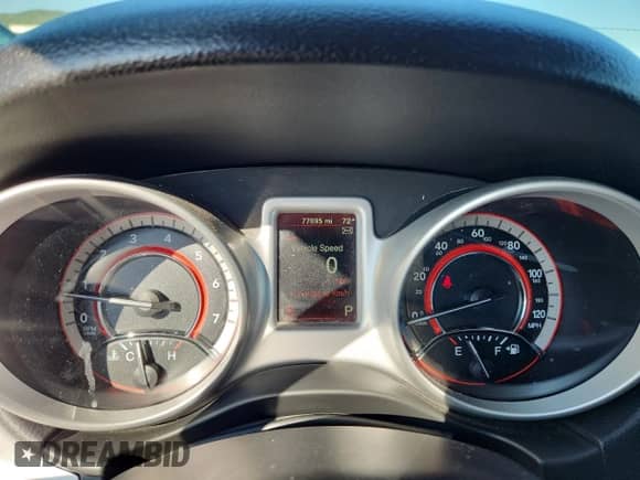 2017 Dodge Journey SXT with VIN 3C4PDCBG9HT572469, listed as a Copart auction lot 81464005 with 77,095 mi miles and Salvage title. Bid and sale history available at DreamBid. Image 9.