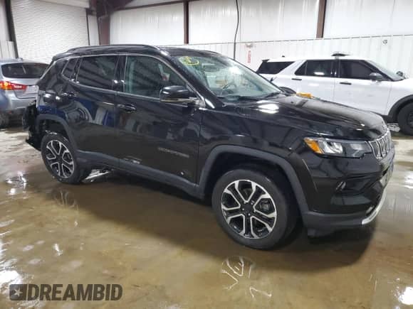 2022 Jeep Compass (RED) Edition with VIN 3C4NJDCB8NT113406, listed as a Copart auction lot 71039445 with 24,755 mi miles and Salvage title. Bid and sale history available at DreamBid. Image 4.
