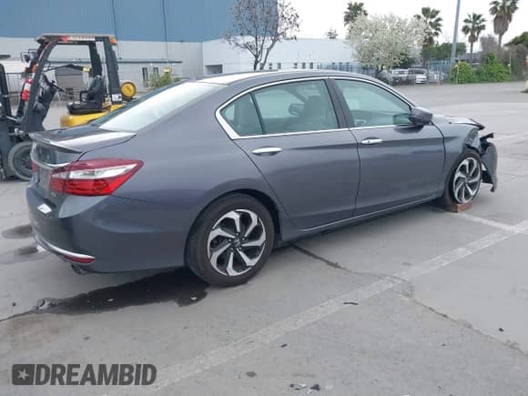 2017 Honda Accord EX-L with VIN 1HGCR3F09HA027703, listed as a IAAI auction lot 41912393 with 76,127 mi miles and . Bid and sale history available at DreamBid. Image 4.