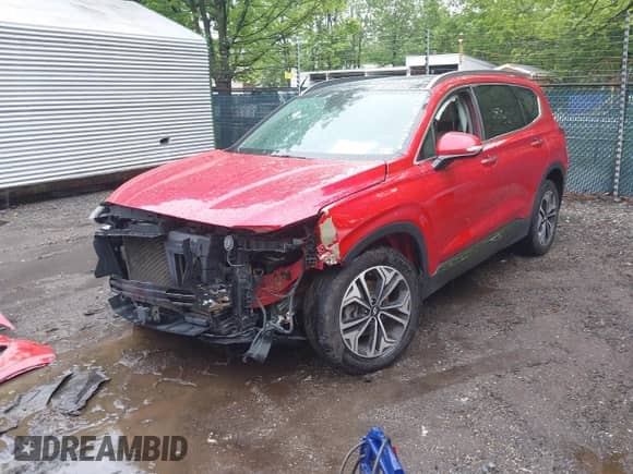 2020 Hyundai Santa Fe Limited with VIN 5NMS53AA2LH213247, listed as a IAAI auction lot 42371391 with 127,553 mi miles and . Bid and sale history available at DreamBid. Image 2.