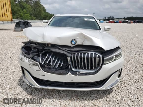 2021 BMW 7 Series 750i xDrive with VIN WBA7U2C03MCG03880, listed as a Copart auction lot 54887745 with 22,361 mi miles and Salvage title. Bid and sale history available at DreamBid. Image 5.