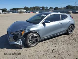 2020 Hyundai Veloster Turbo with VIN KMHTH6AB5LU031195, listed as a Copart auction lot 76685444 with 62,341 mi miles and Salvage title. Bid and sale history available at DreamBid. Image 1.