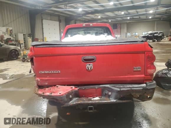 2006 Dodge Dakota with VIN 1D7HE42J16S703207, listed as a Copart auction lot 87637395 with 133,633 mi miles and Salvage title. Bid and sale history available at DreamBid. Image 6.
