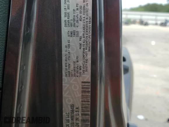 2022 Jeep Wrangler Unlimited Sahara z VIN 1C4HJXEG1NW156485, wystawiony jako Copart lot #53895925 z przebiegiem 45 564 mil mil oraz Szkoda całkowita • Salvage title. Historia ofert i sprzedaży dostępna na DreamBid. Obrazek 13.