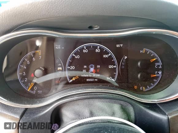 2017 Jeep Grand Cherokee Limited with VIN 1C4RJEBG8HC697262, listed as a Copart auction lot 80384115 with 85,522 mi miles and Salvage title. Bid and sale history available at DreamBid. Image 9.