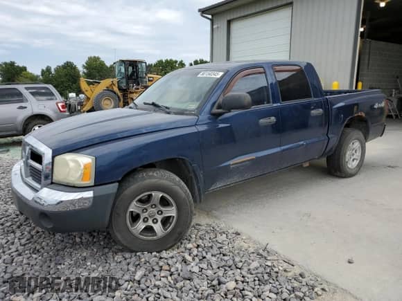 2005 Dodge Dakota SLT with VIN 1D7HW48N55S310378, listed as a Copart auction lot 80150345 with 189,862 mi miles and Salvage title. Bid and sale history available at DreamBid. Image 1.