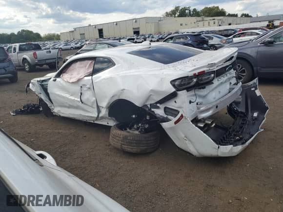 2024 Chevrolet Camaro 3LT with VIN 1G1FD1RS2R0120591, listed as a Copart auction lot 70845645 with Not provided miles and Salvage title. Bid and sale history available at DreamBid. Image 2.