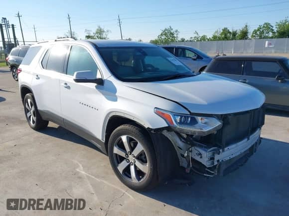2021 Chevrolet Traverse LT с VIN 1GNERHKWXMJ163645, выставлен на аукционе IAAI как лот 41949887 с пробегом 89 448 миль миль и . История ставок и продаж доступна на DreamBid. Изображение 1.