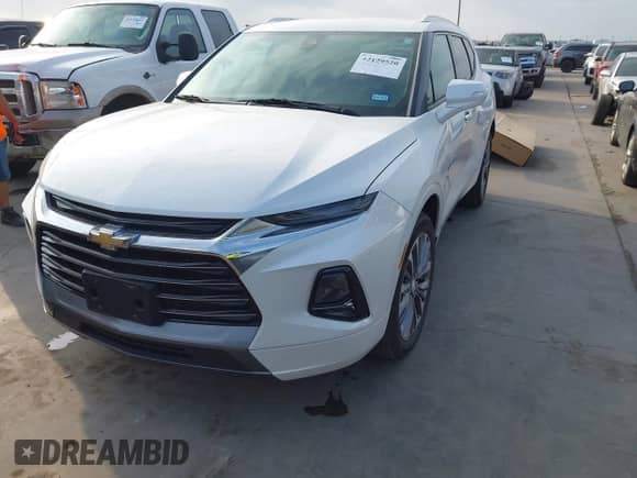 2021 Chevrolet Blazer Premier with VIN 3GNKBFRS4MS502493, listed as a IAAI auction lot 42129520 with 64,831 mi miles and . Bid and sale history available at DreamBid. Image 2.