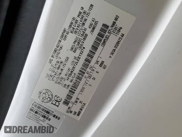 2020 Ford F-250 XL с VIN 1FT8W2BT2LEE13274, выставлен на аукционе Copart как лот 85932905 с пробегом 90 827 миль миль и Списание • Salvage title. История ставок и продаж доступна на DreamBid. Изображение 13.