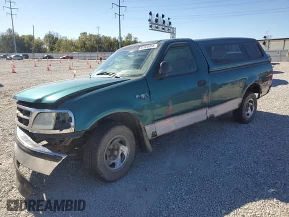 1998 Ford F-150 with VIN 1FTZF1726WNB94368, listed as a Copart auction lot 87035955 with 214,802 mi miles and Salvage title. Bid and sale history available at DreamBid. Image 1.