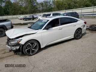 2021 Honda Accord Sport с VIN 1HGCV2F34MA027019, выставлен на аукционе Copart как лот 71133425 с пробегом 58 575 миль миль и Списание • Salvage title. История ставок и продаж доступна на DreamBid. Изображение 1.