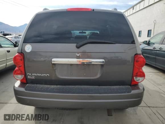 2005 Dodge Durango SLT with VIN 1D4HB48N95F567190, listed as a Copart auction lot 71700184 with 206,131 mi miles and Salvage title. Bid and sale history available at DreamBid. Image 6.