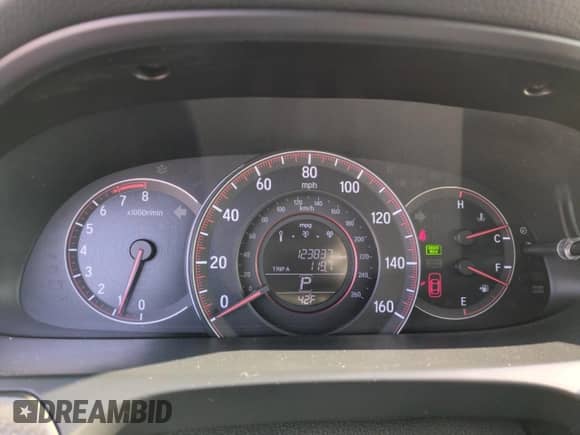 2016 Honda Accord EX-L with VIN 1HGCT2B8XGA001620, listed as a Copart auction lot 81410234 with 123,837 mi miles and Salvage title. Bid and sale history available at DreamBid. Image 9.