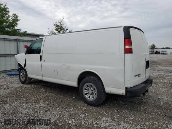 2011 Chevrolet Express Cargo with VIN 1GCSGAFX3B1168470, listed as a Copart auction lot 57462825 with 227,672 mi miles and Salvage title. Bid and sale history available at DreamBid. Image 2.