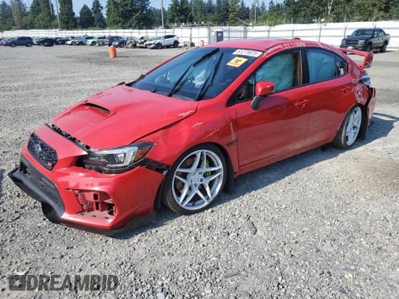 2019 Subaru WRX STI z VIN JF1VA2R61K9804009, wystawiony jako Copart lot #61275975 z przebiegiem 51 554 mil mil oraz Szkoda całkowita • Salvage title. Historia ofert i sprzedaży dostępna na DreamBid. Obrazek 1.